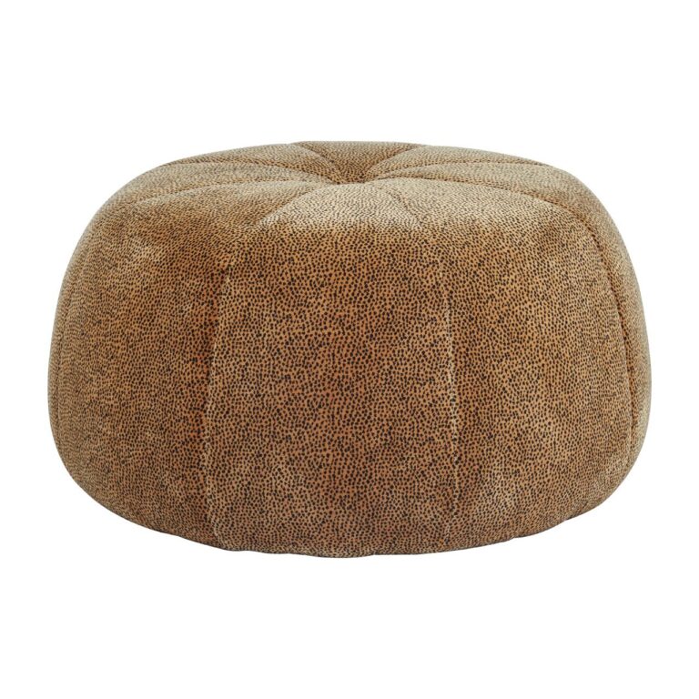 Marston Leopard Print Pouffe