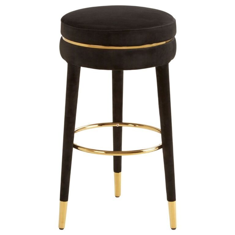 Manhattan Black Velvet Bar Stool DINING ROOM, Benches, Bar Stools