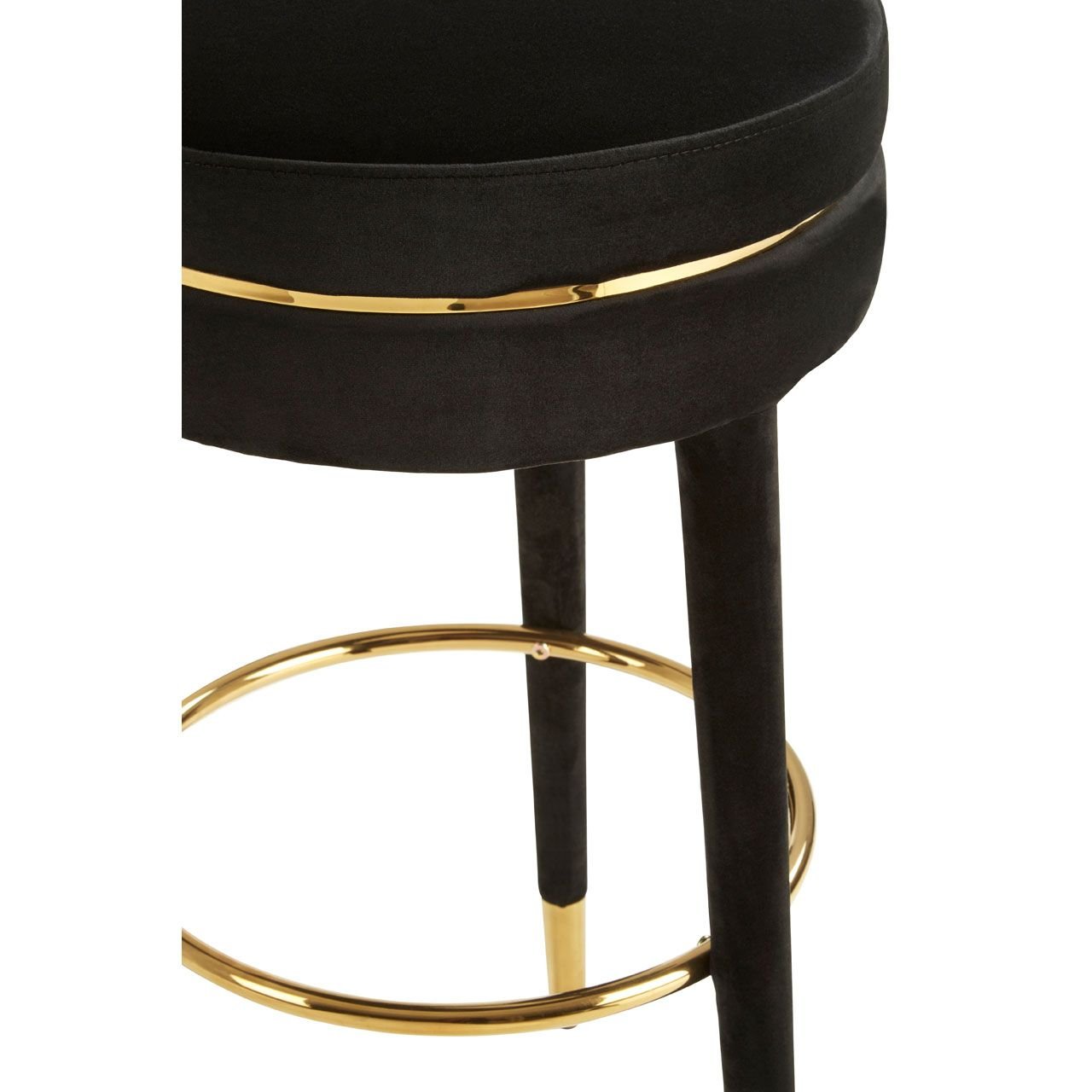 Manhattan Black Velvet Bar Stool DINING ROOM, Benches, Bar Stools