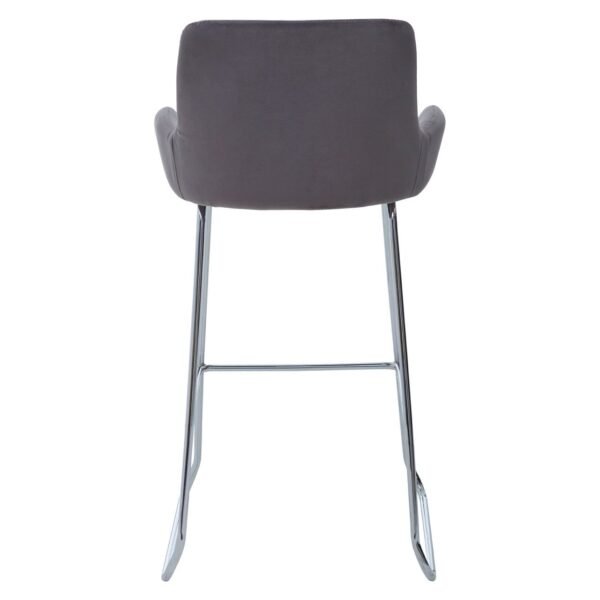 Miele Mink Velvet Bar Chair With Low Arms - Image 2