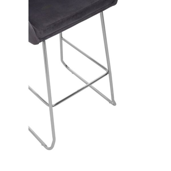 Miele Mink Velvet Bar Chair With Low Arms - Image 5