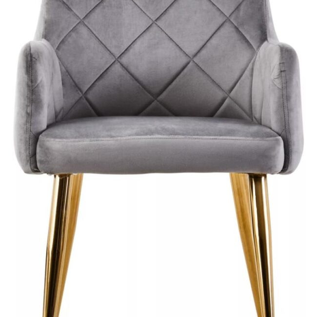 Miele Mink Velvet Angular Dining Chair