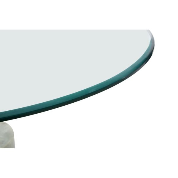 Hamy Glass And White Marble Side Table - Image 6