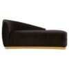 Antix Black Left Arm Chaise Longue