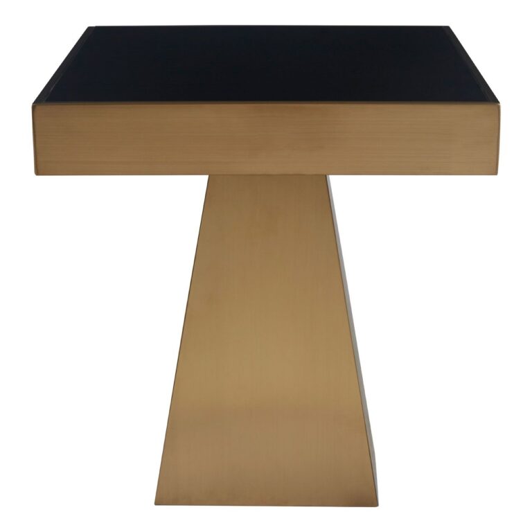 Arloxe Square Gold Finish Side Table