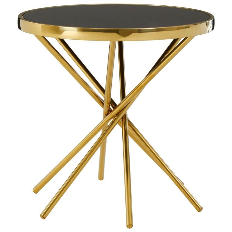 Mills Abstract Base Round Side Table
