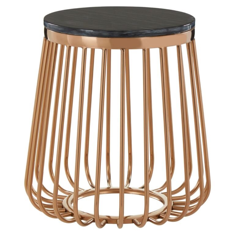Mills Cage Design Round Side Table