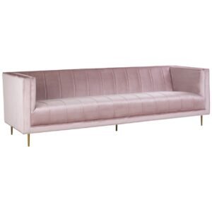 Ortili 3 Seat Pink Sofa