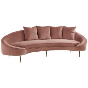 Ordin 4 Seat Salmon Pink Sofa