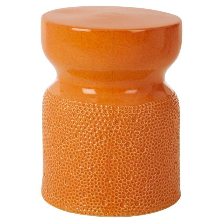 Oriel Orange Ceramic Table