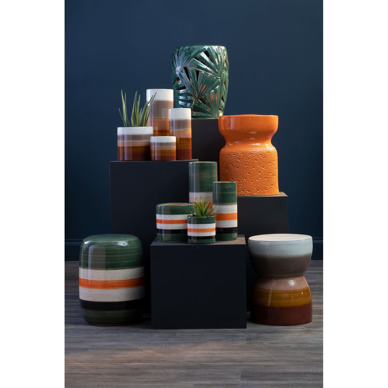 Oriel Orange Ceramic Table Oriel Orange Ceramic Table