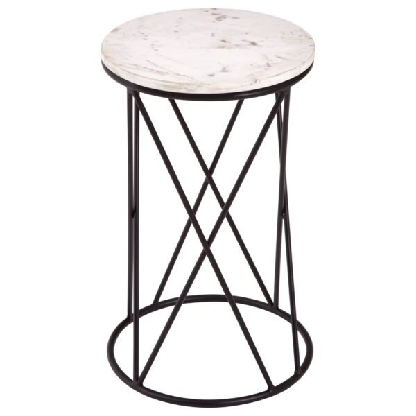 Gaic Cross Design Round Side Table - Image 2