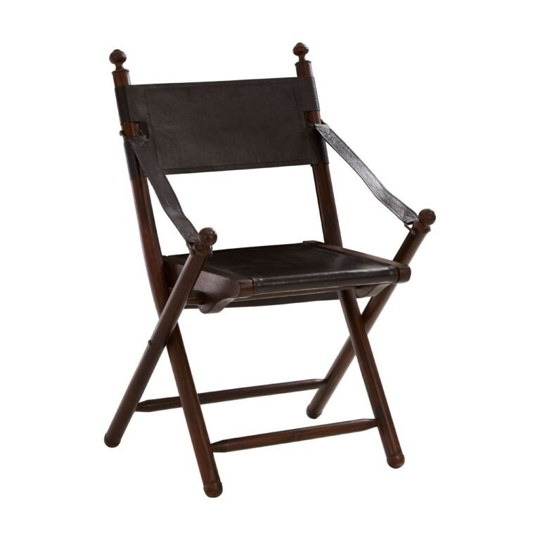 Harrington Teak And Black Folding Chair