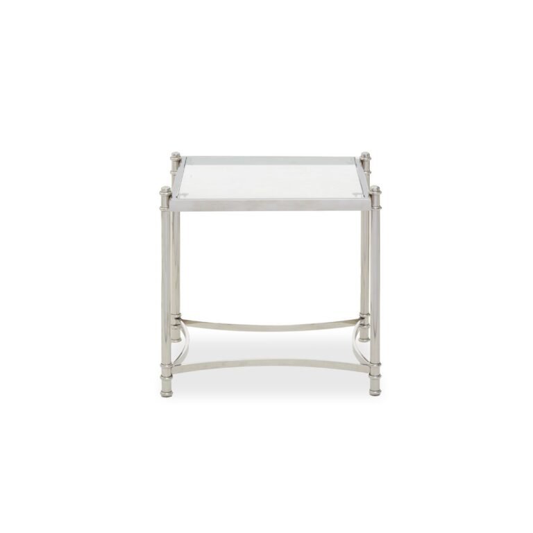 Langley Clear Glass Side Table