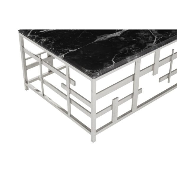 Acryla Black Marble Coffee Table - Image 9