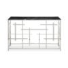 Acryla Black Marble Console Table