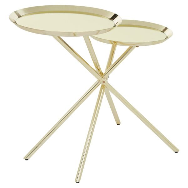 Lynwood Warm Metallic Side Table