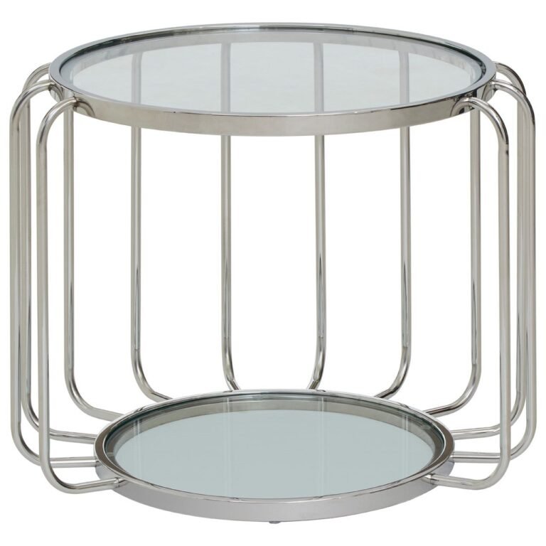 Lynwood Side Table With Glass Top