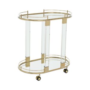 Lynwood Trolley Mirror With Warm Metallic Frame