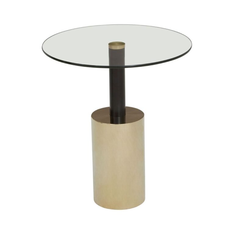 Lynwood End Table With Warm Metallic Base