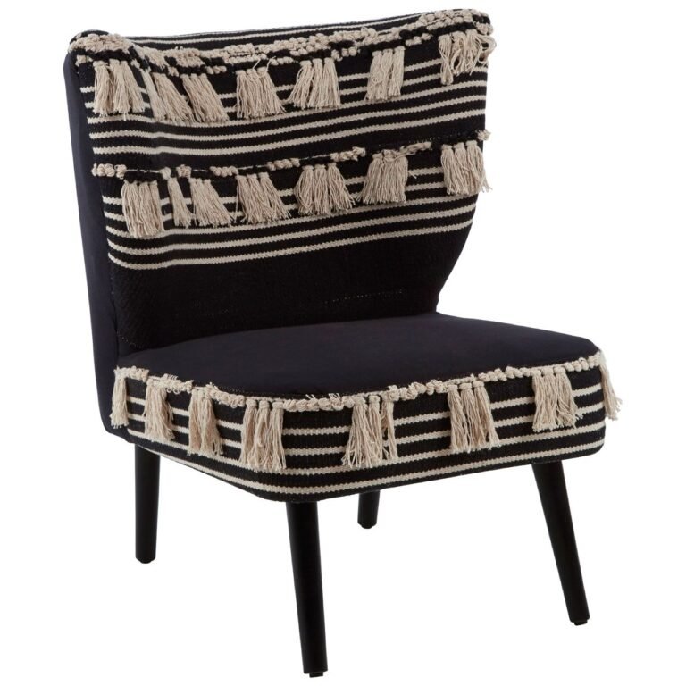 Fena Black Moroccan Chair