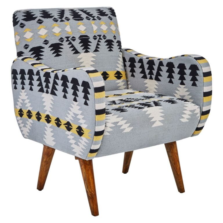 Fena Chair With Multi-Coloured Upholstery