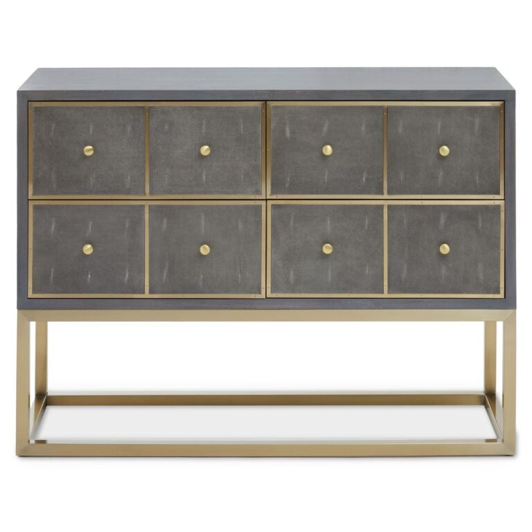 Leski Four Drawer Console Table