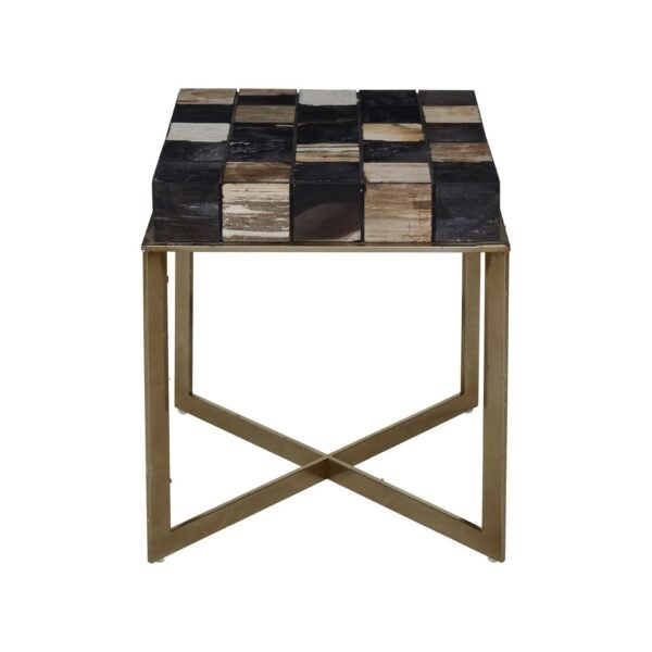 Guise Side Table With Brass Finish