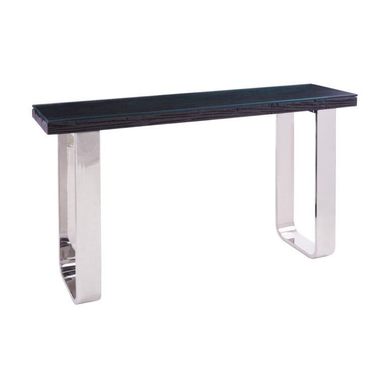 Balmoral Black U-Shaped Base Console Table