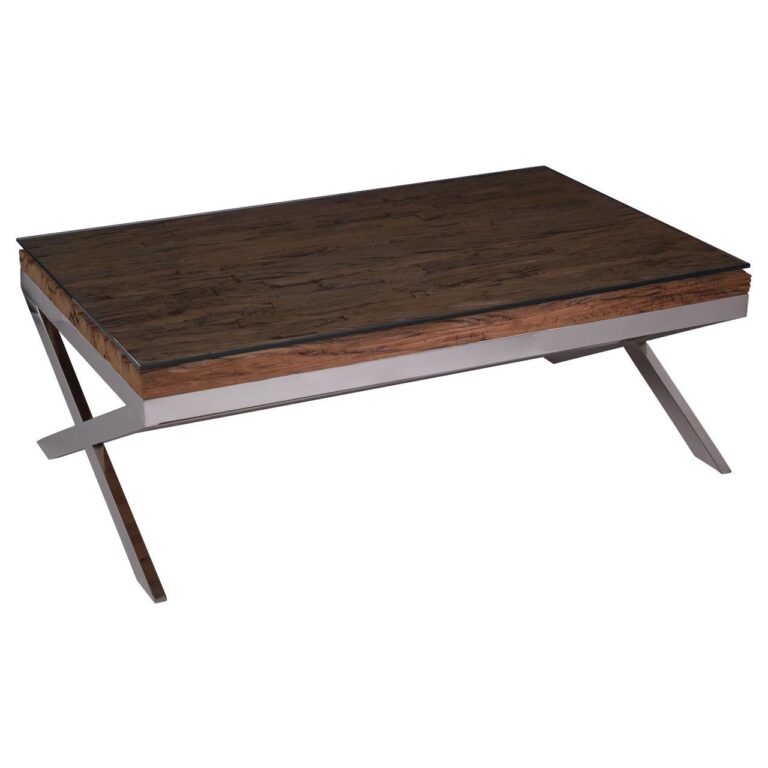 Balmoral Natural Coffee Table With Cross Base