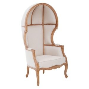 Baril Dome Chair In Cream Fabric