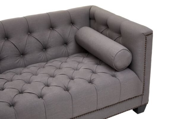 Murino Two Seat Grey Fabric Sofa - Image 7