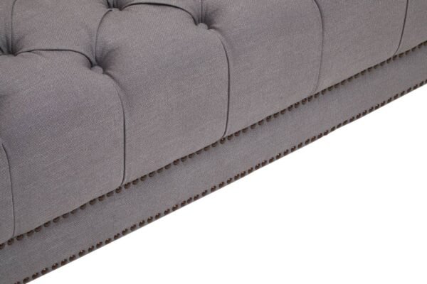 Murino Two Seat Grey Fabric Sofa - Image 9