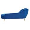 Zier Midnight Left Arm Velvet Chaise - Image 4