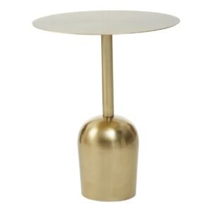 Lorel Gold Finish Side Table