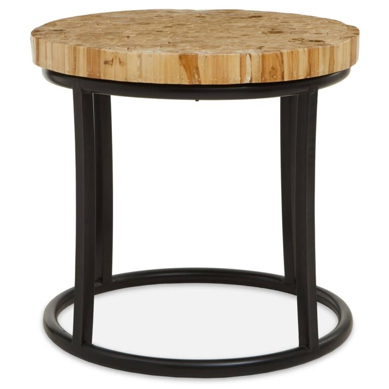 Belmont Round Table With Iron Frame