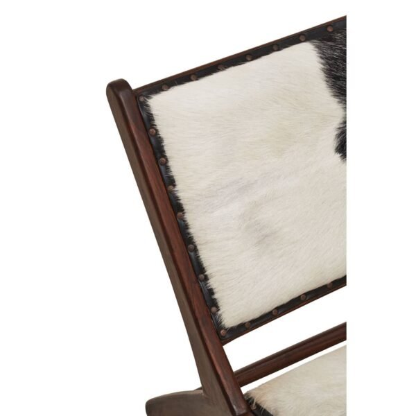 Harrington Genuine Black And White Goat Hide Chair - Image 5