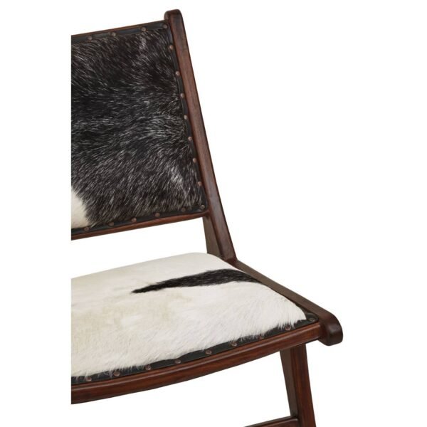 Harrington Genuine Black And White Goat Hide Chair - Image 9