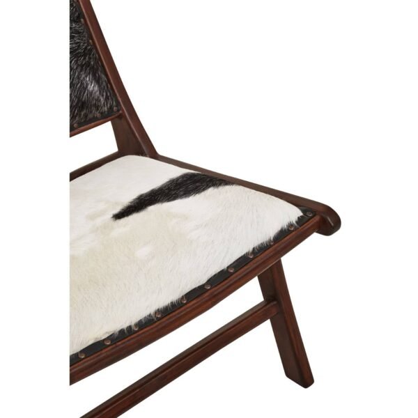 Harrington Genuine Black And White Goat Hide Chair - Image 10