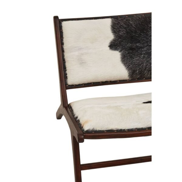 Harrington Genuine Black And White Goat Hide Chair - Image 11