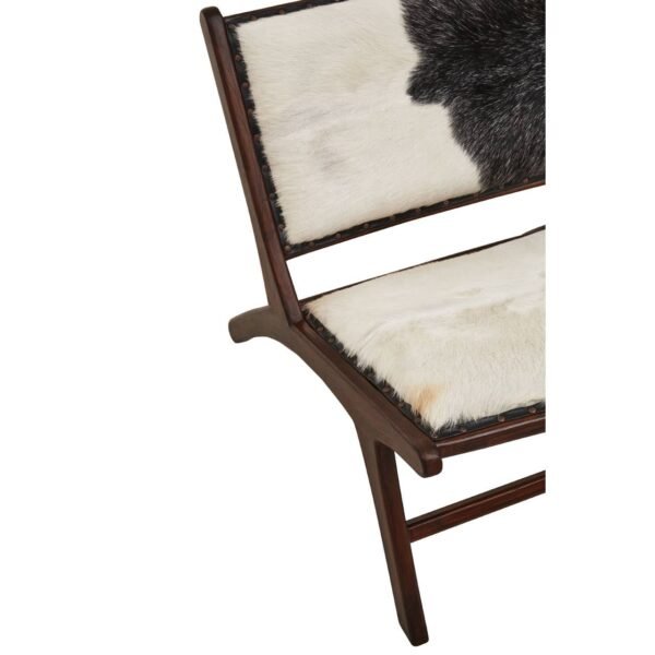 Harrington Genuine Black And White Goat Hide Chair - Image 12