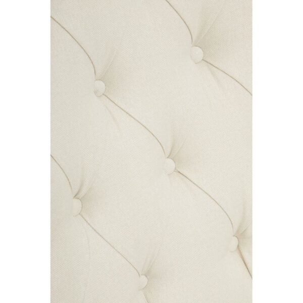 Arche Beige Fabric Chair With Winged Back - Image 6