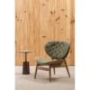 Arche Green Velvet Chair With Button Detail - Image 2