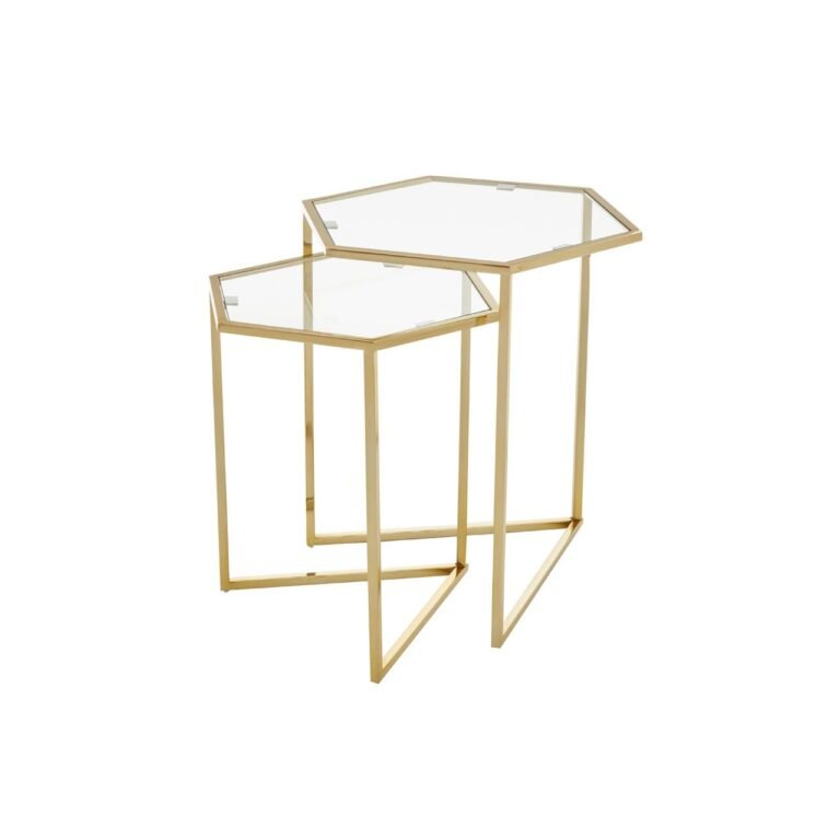 Buckhurst Set Of 2 Gold Finish Tables