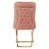 Elleiere Dusky Pink Velvet Chair - Image 4