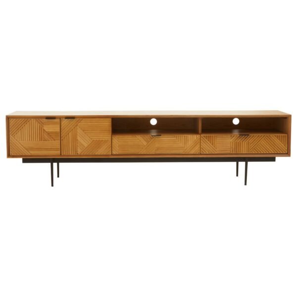 Airele Natural Finish Wooden Media Unit