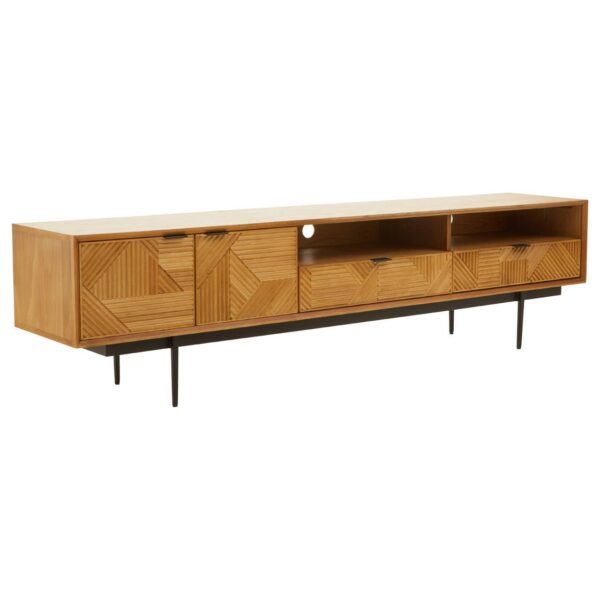 Airele Natural Finish Wooden Media Unit - Image 2