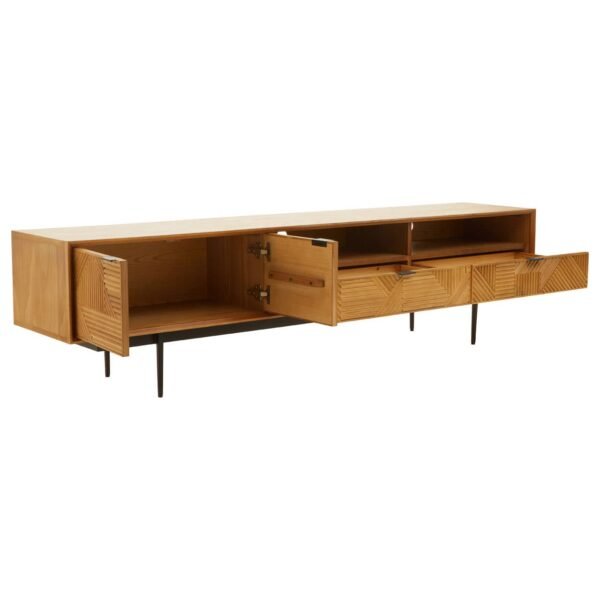 Airele Natural Finish Wooden Media Unit - Image 3