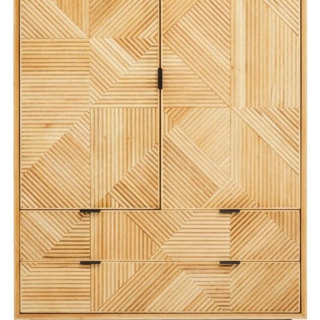 Airele Natural Wooden Cabinet