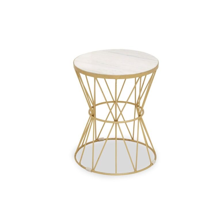 Ambia Side Table With Pinched Base